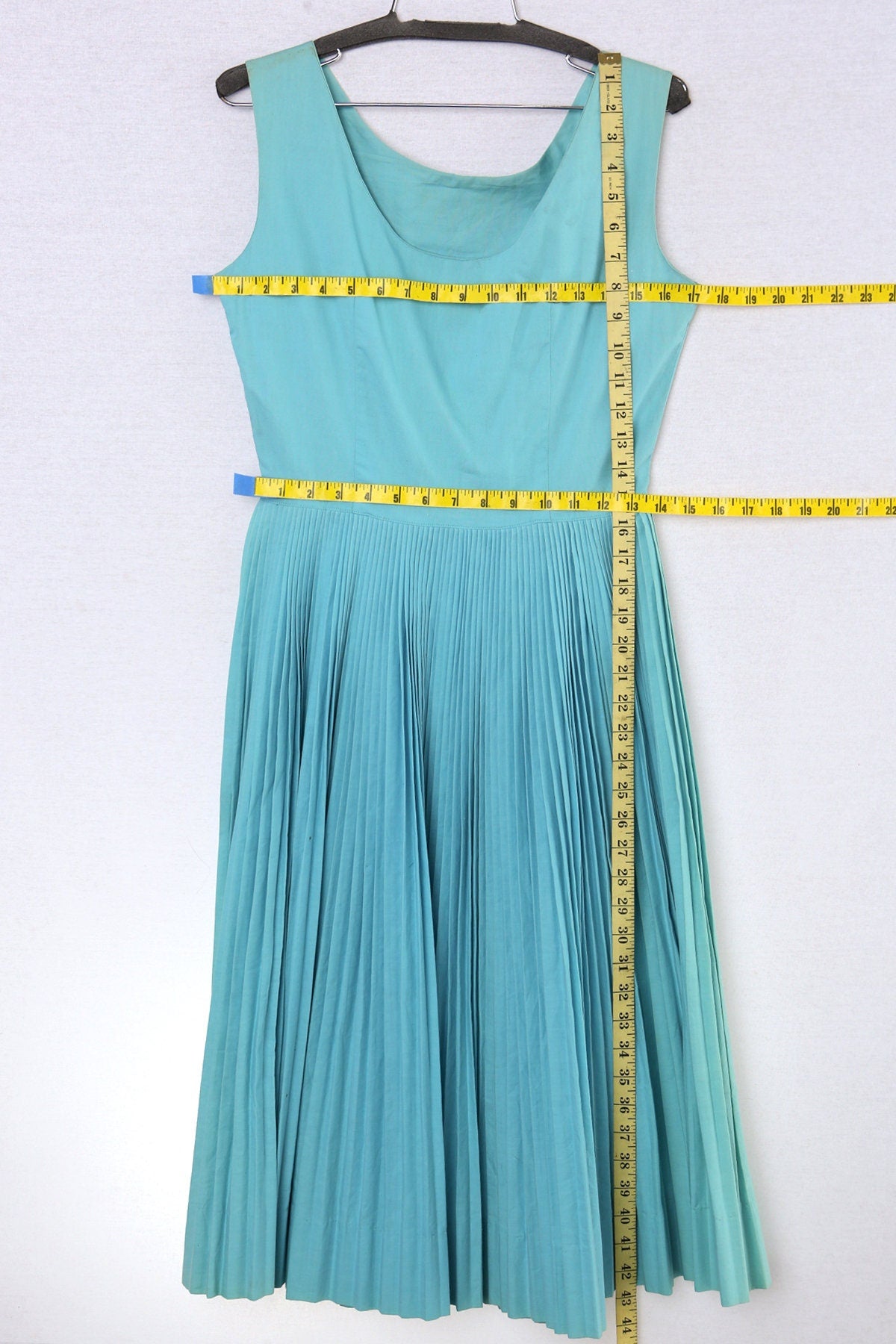 50's Women Blue Casual Dress