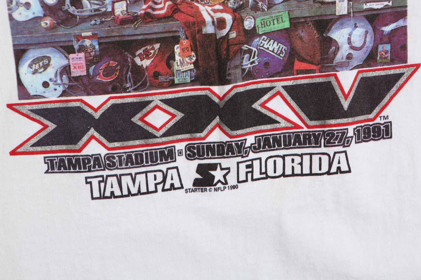 Vintage Football Graphic T-shirt - Tampa Florida Stadium January 27, 1991