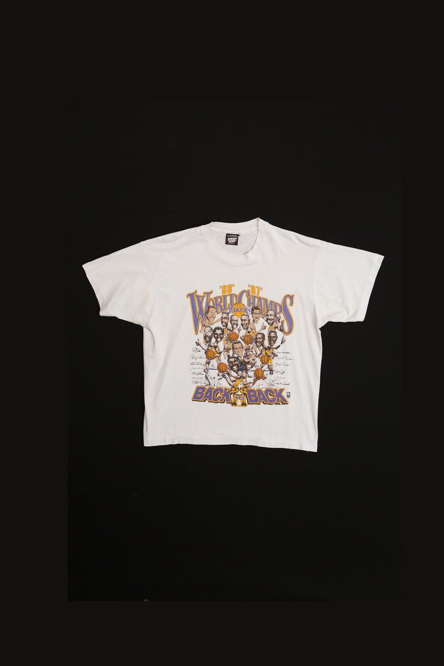 Back to Back World Champs Los Angeles Lakers Graphic T-shirt
