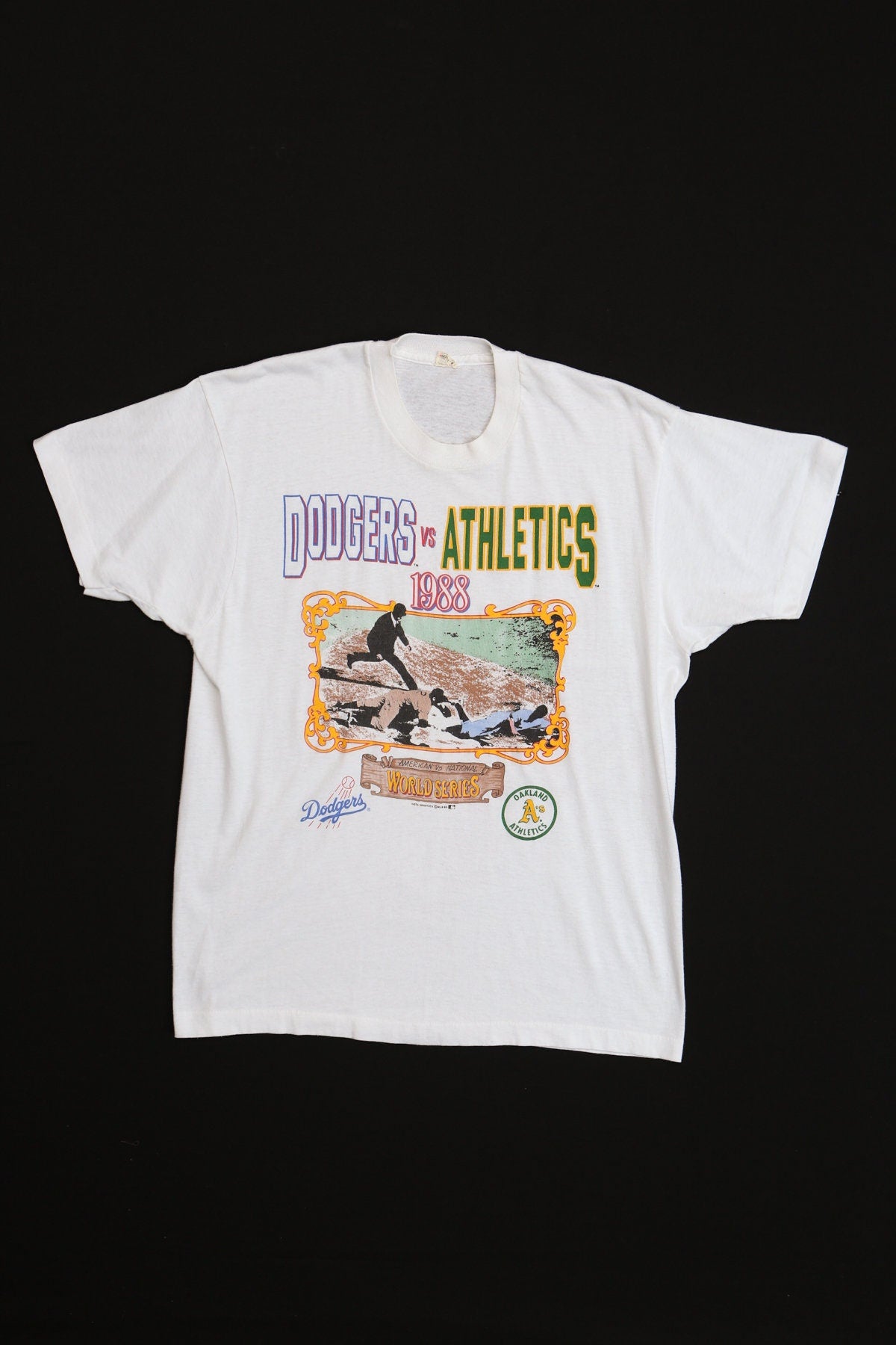 Dodgers Vs Athletics 1988 World Series Graphic T-shirt