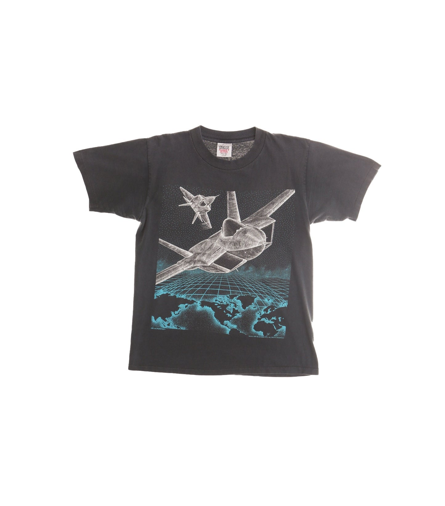 Super Cruiser Aircraft Black Graphic T-shirt