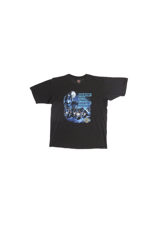 Harley Davidson Las Vegas Black Graphic Biker Shirt