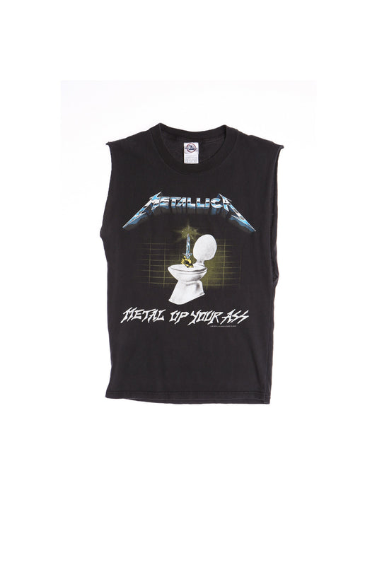 Metallica Metal Up Your Ass Black Sleeveless Graphic T-shirt