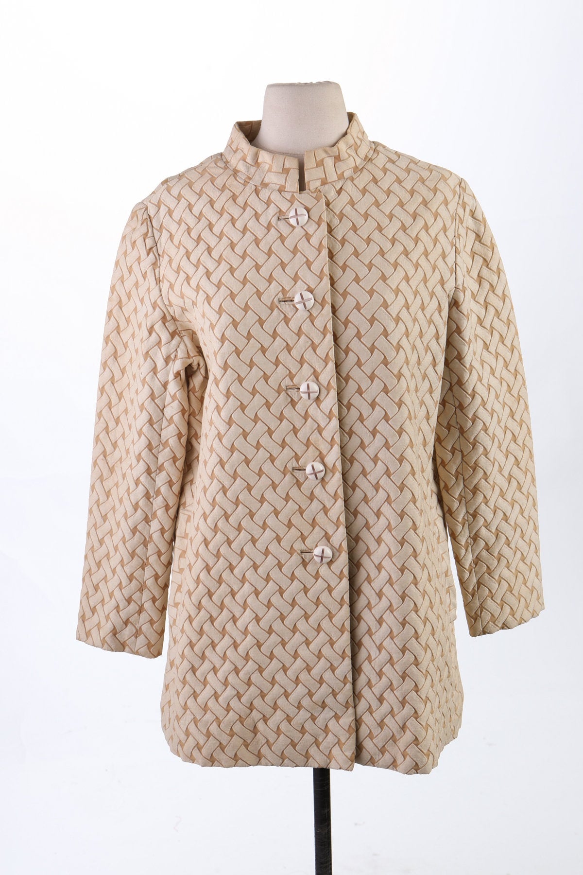 Vintage Women 60's Beige Winter Coat