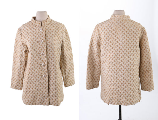 Vintage Women 60's Beige Winter Coat