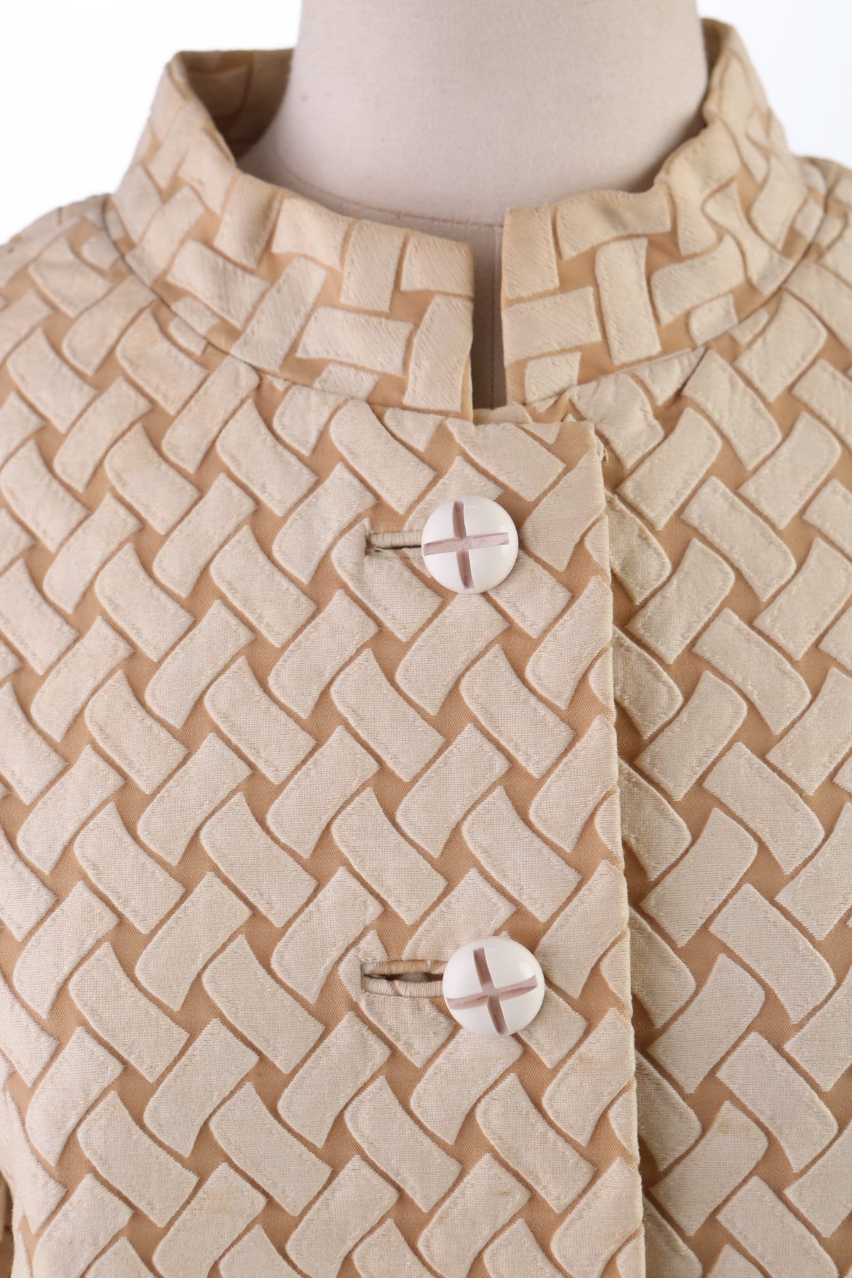 Vintage Women 60's Beige Winter Coat