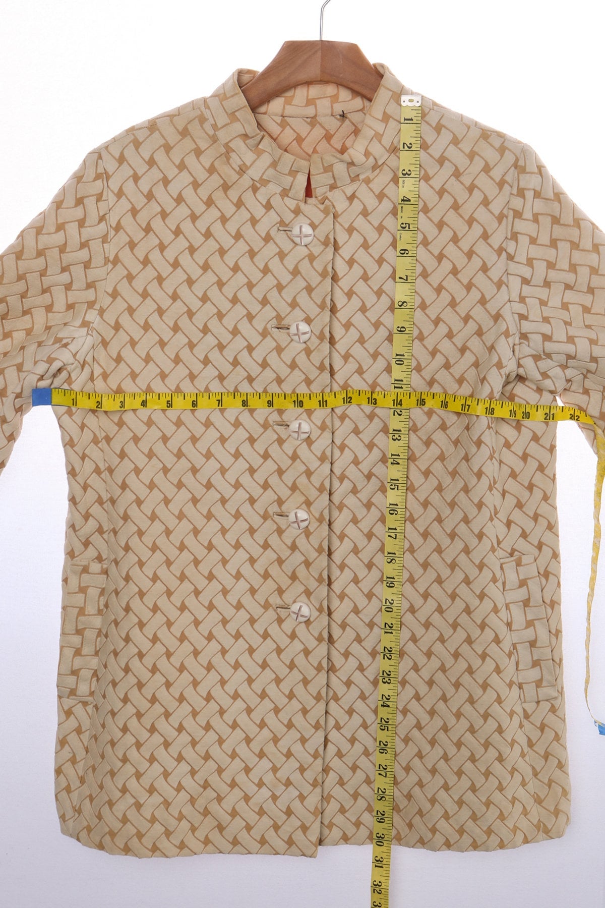 Vintage Women 60's Beige Winter Coat