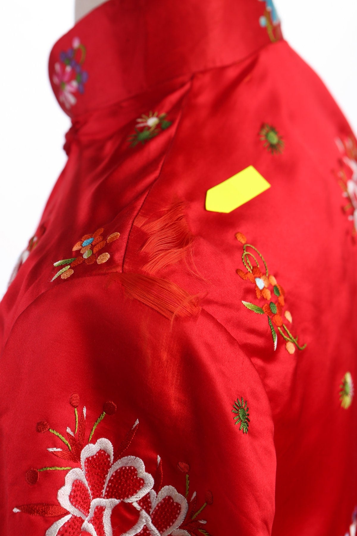 Women Red Cheongsam Chinese Embroidered Jacket