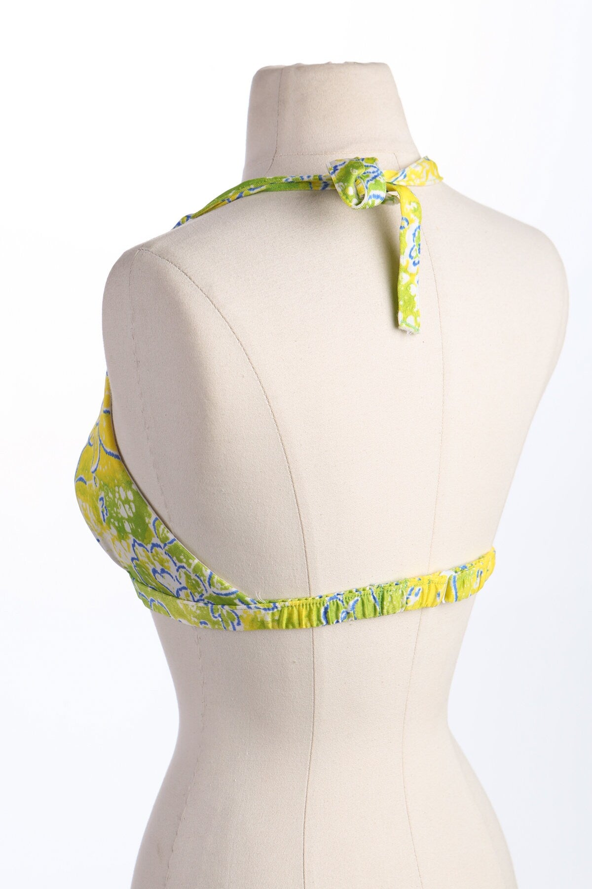 Women Bikini Top - Green Floral Print