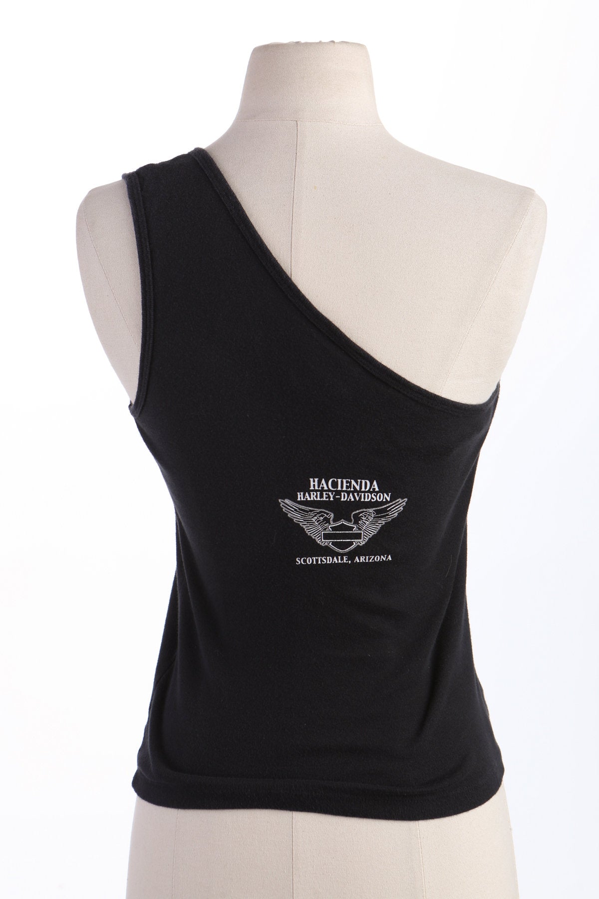 Vintage Women Biker Top - Harley Davidson - Hand Painted