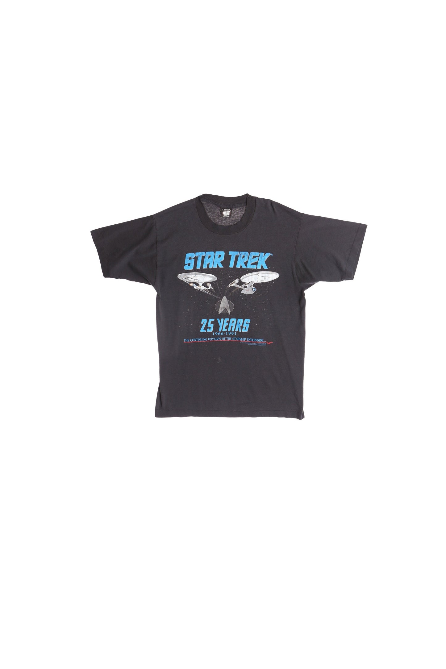 Star Trek 25 Years Anniversary Black Graphic T-shirt