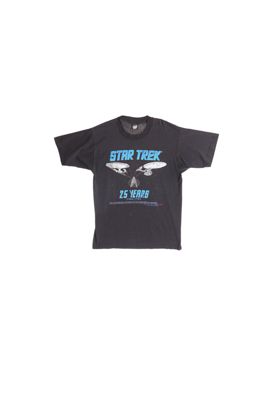 Star Trek 25 Years Anniversary Black Graphic T-shirt