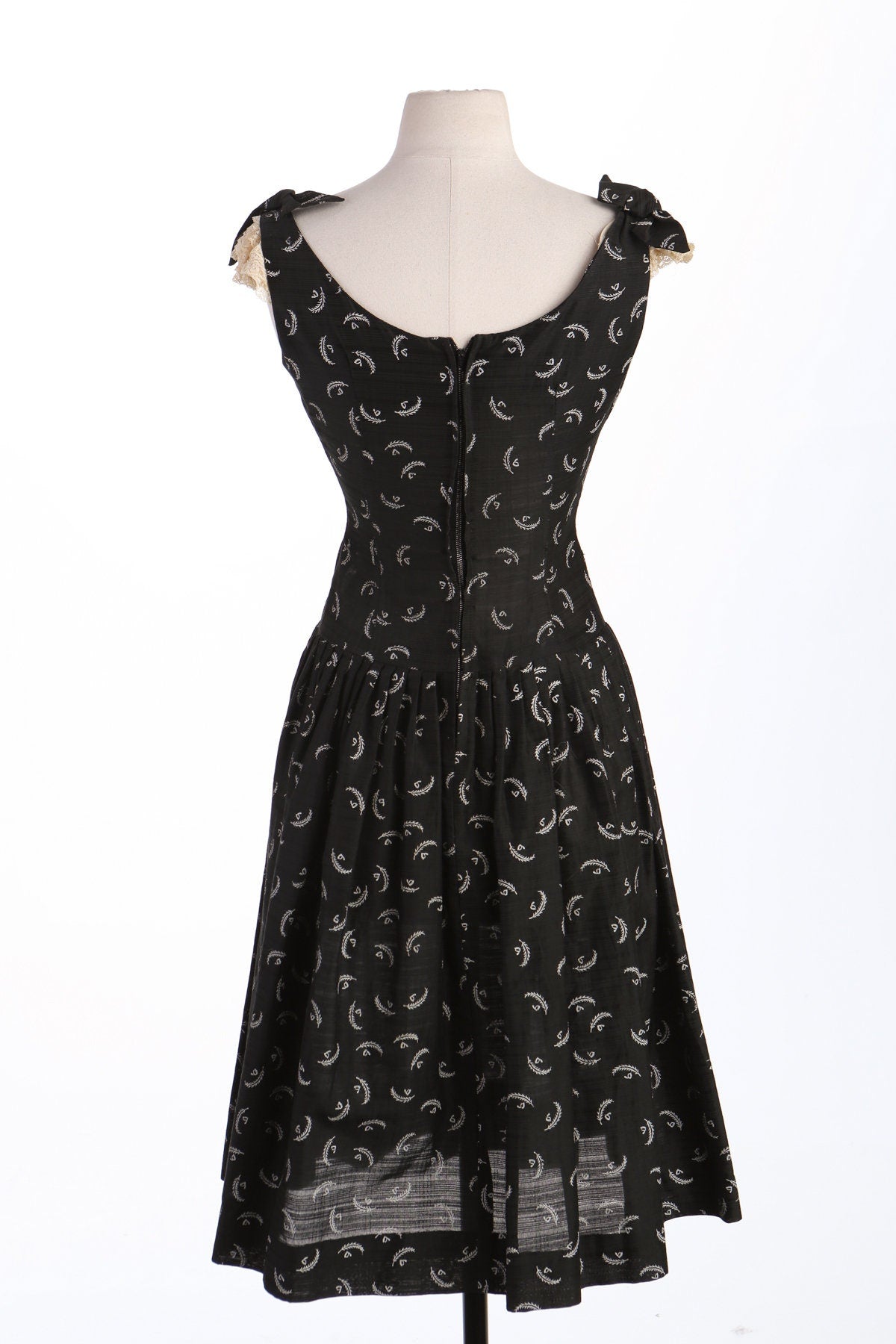 Women 50's Black Casual Dress