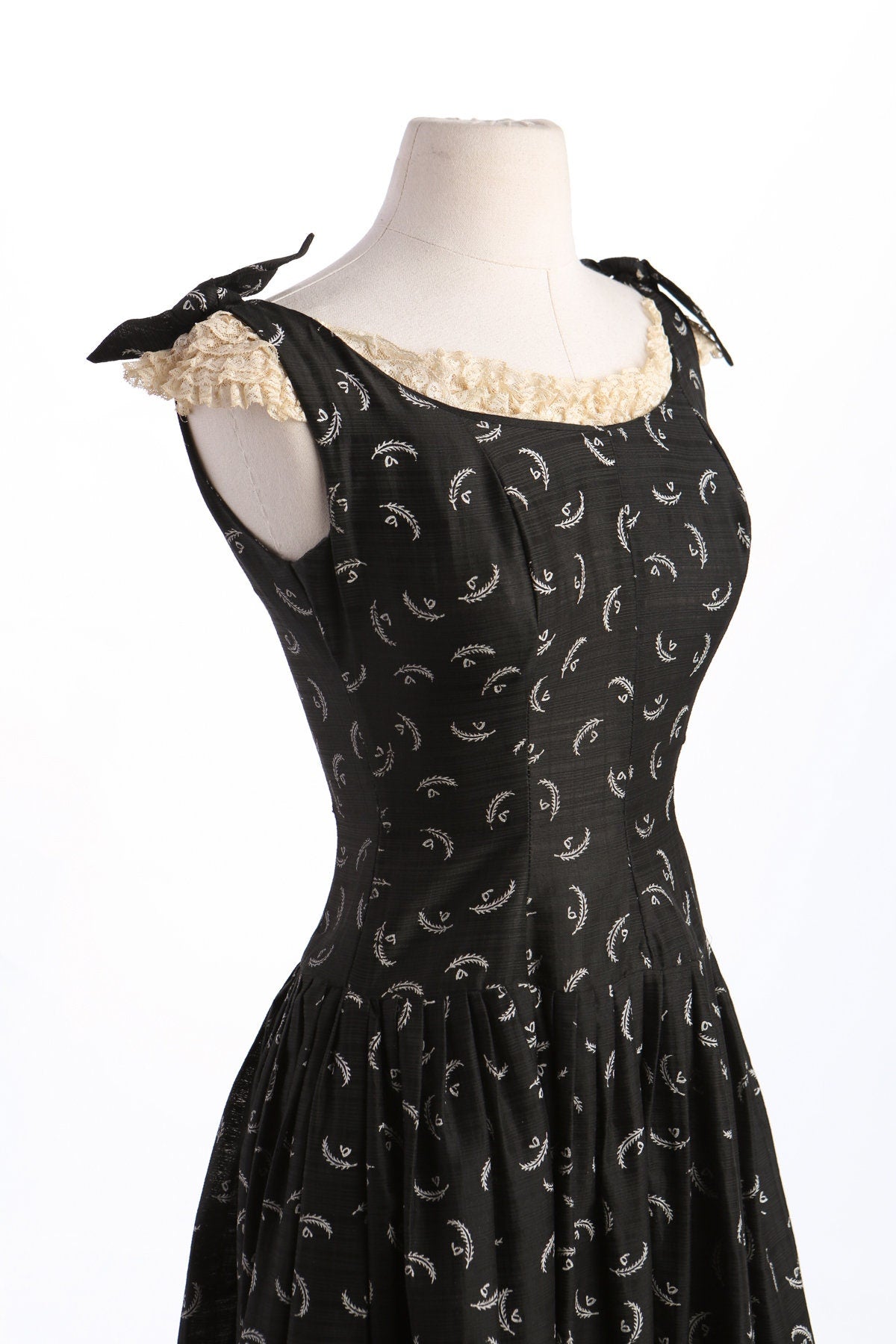 Women 50's Black Casual Dress
