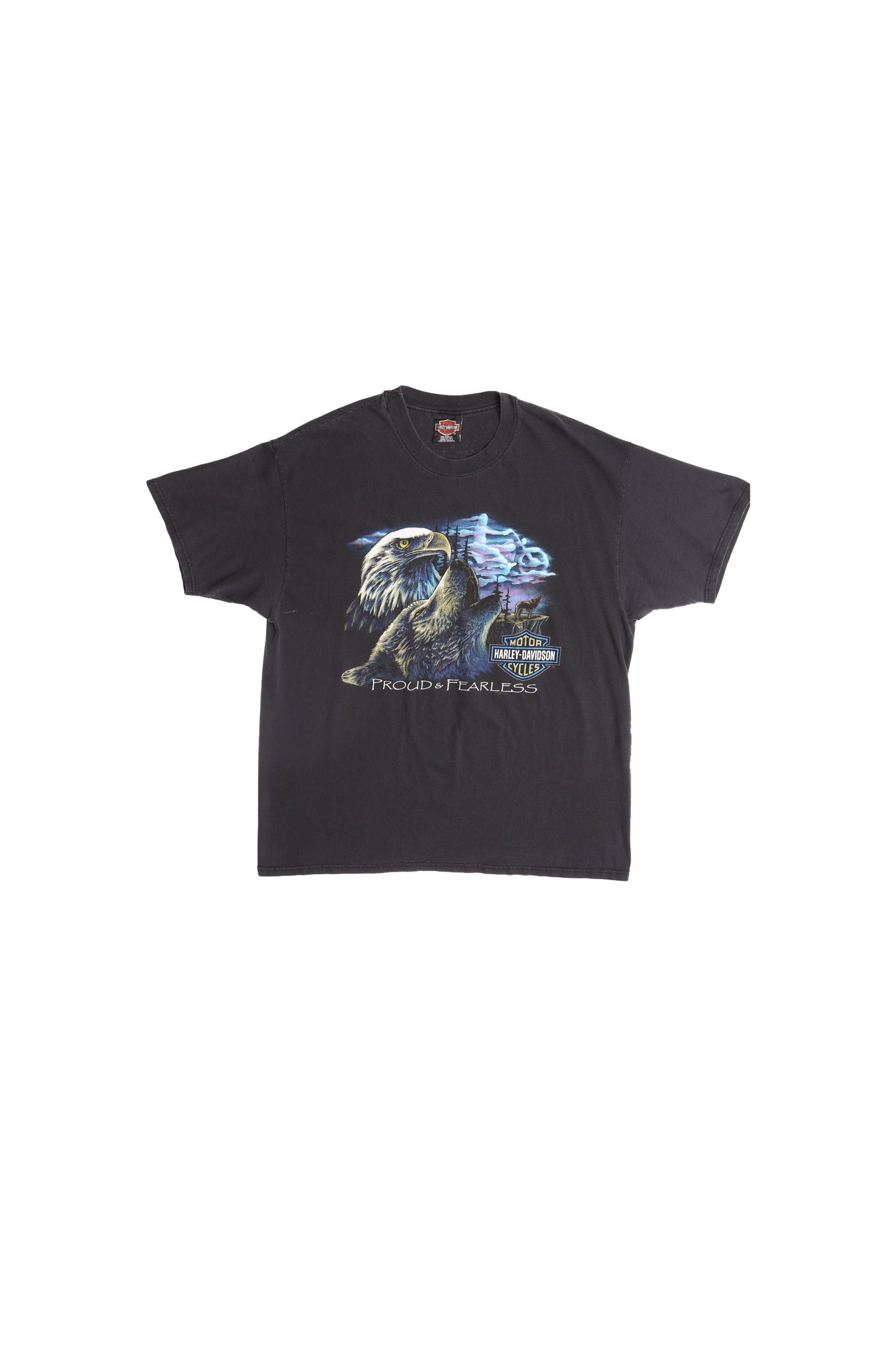 Harley Davidson Proud & Fearless Black Graphic T-shirt