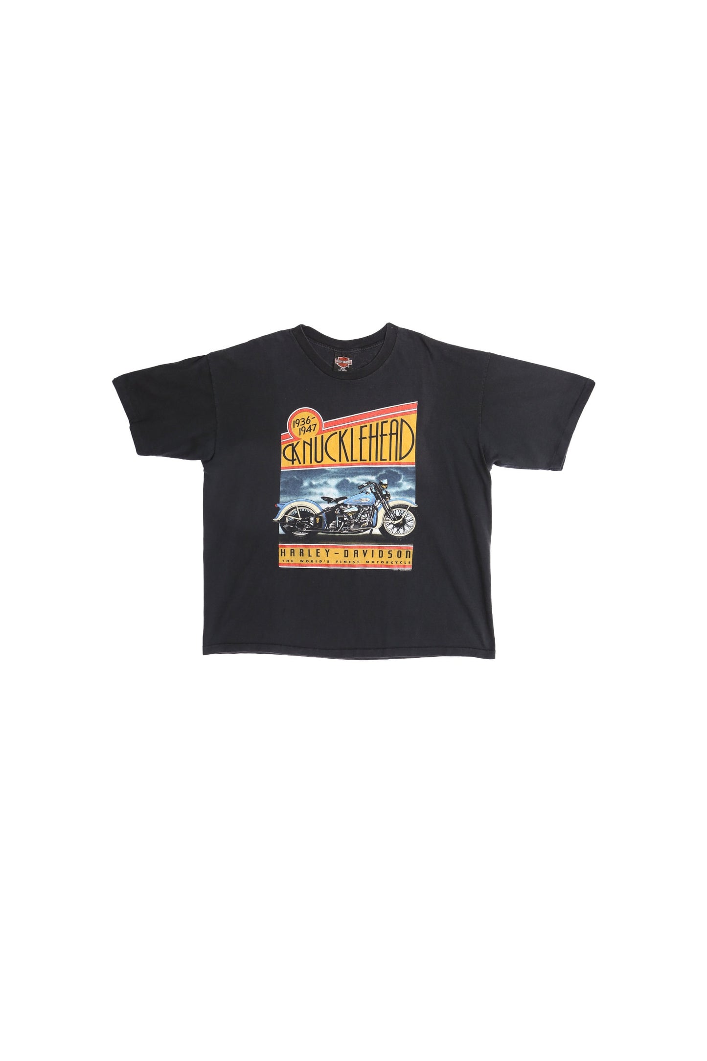 Harley Davidson Knucklehead Motorcycle Graphic T-shirt