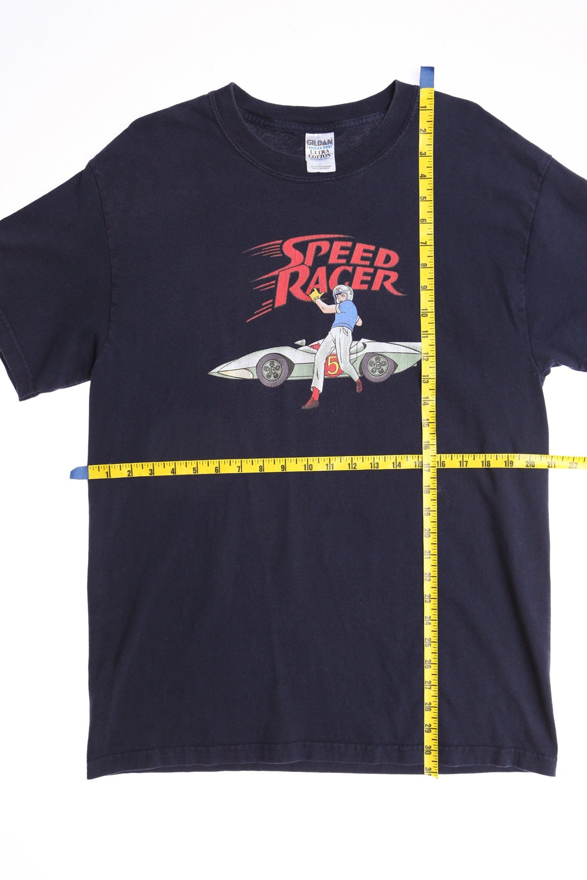 Speed Racer Blue Graphic T-shirt
