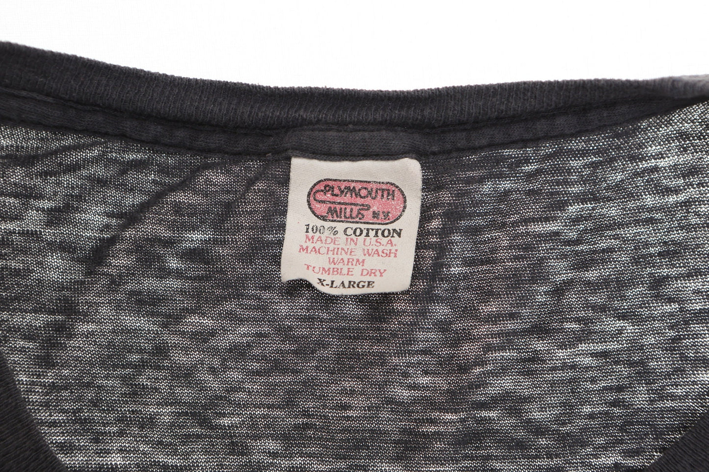 1980 World Tour Permanent Waves Rush Black Graphic T-shirt