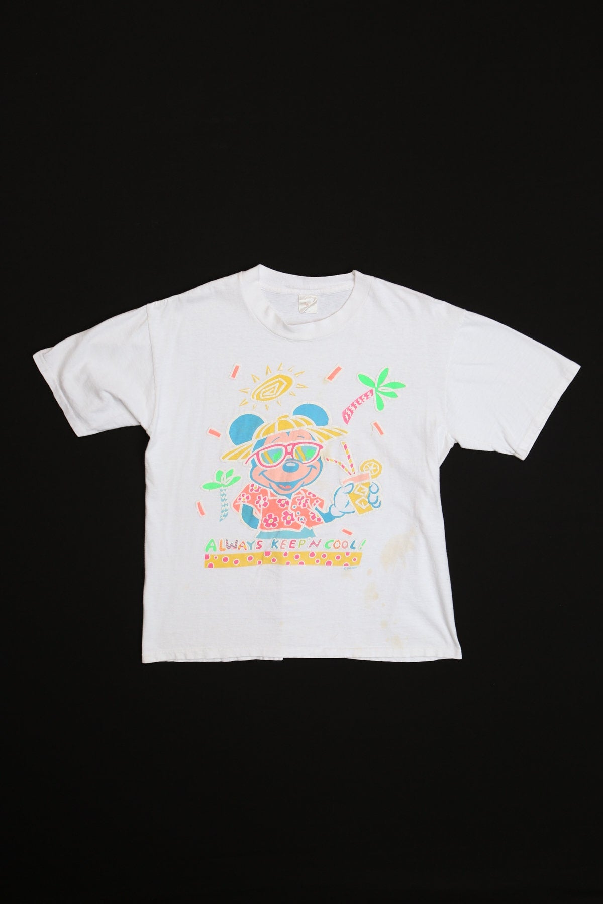 Always Keep'n Cool! White Graphic T-shirt