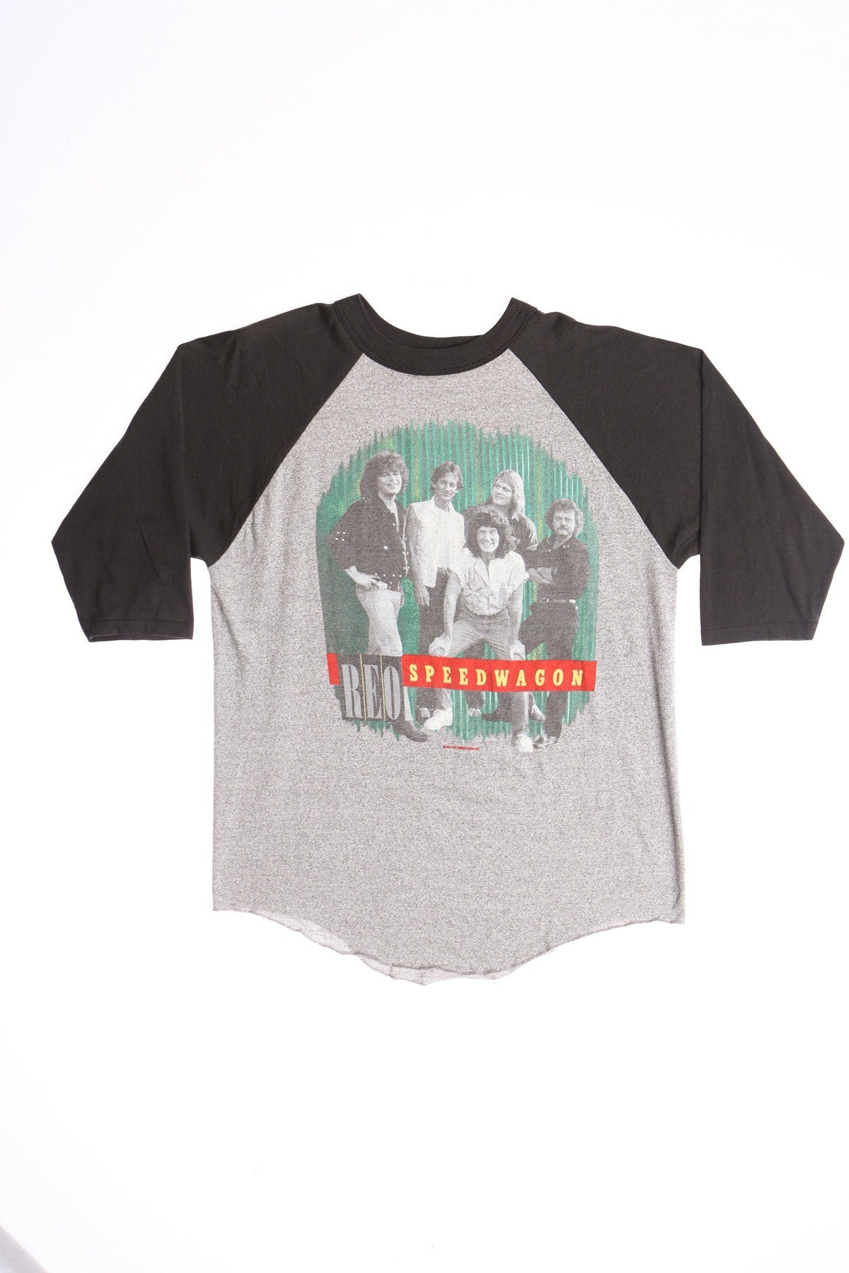 Reo SpeedwagonWheels Are Touring 84 - 85 Tour Vintage Gray Graphic T-shirt