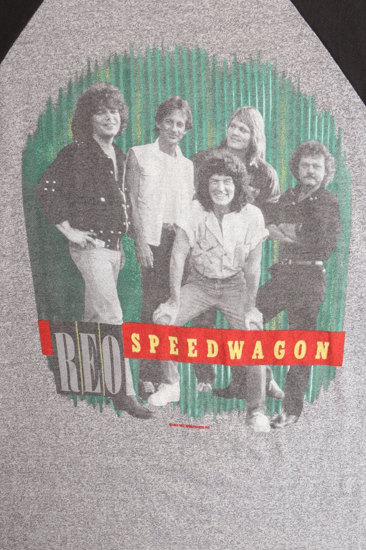 Reo SpeedwagonWheels Are Touring 84 - 85 Tour Vintage Gray Graphic T-shirt