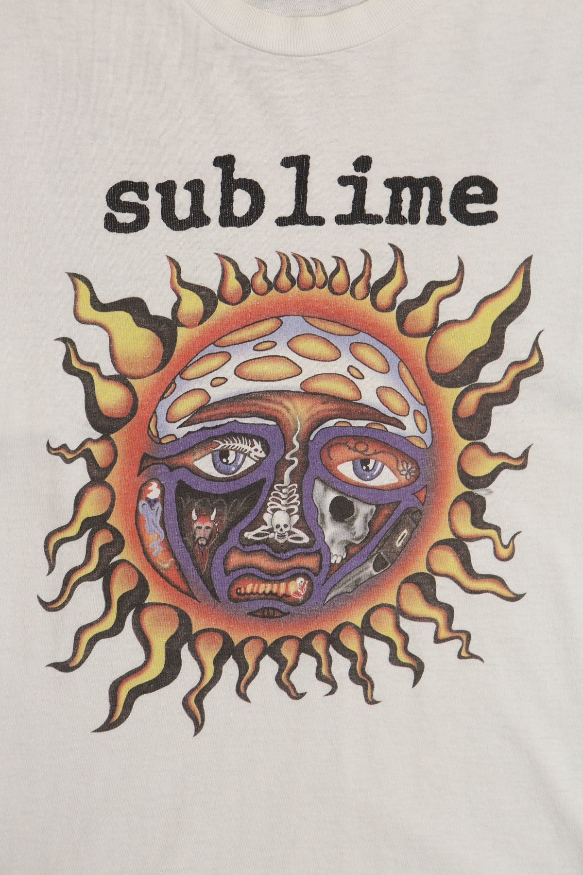 Sublime Sun Face Rock Band Graphic T-shirt