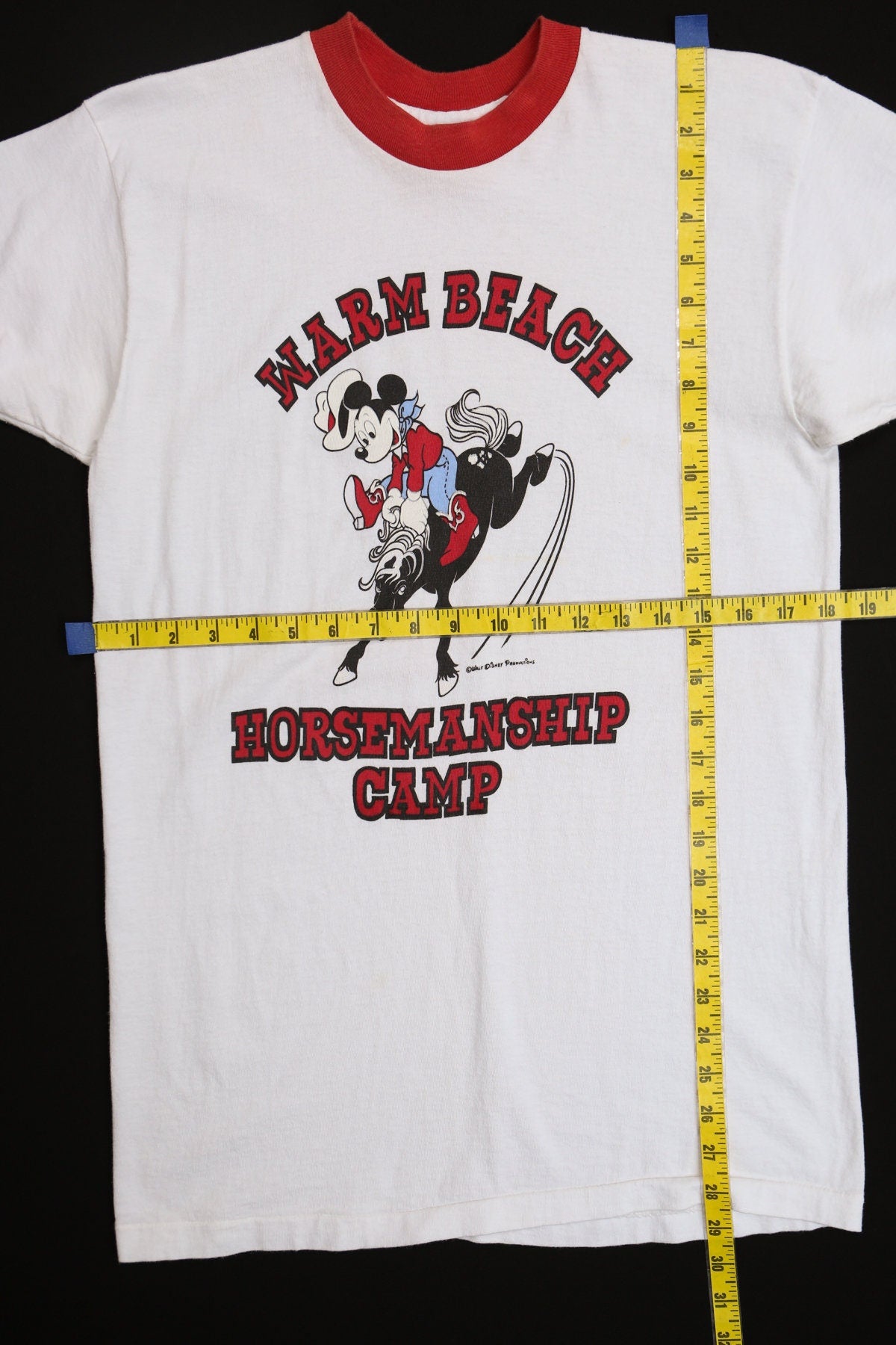 Vintage Mickey Mouse Cowboy Graphic T-shirt