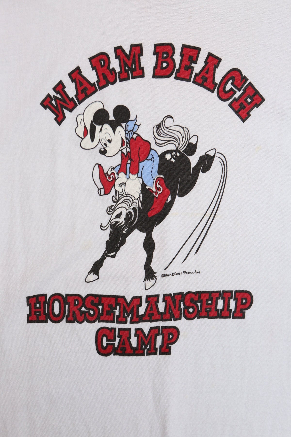 Vintage Mickey Mouse Cowboy Graphic T-shirt
