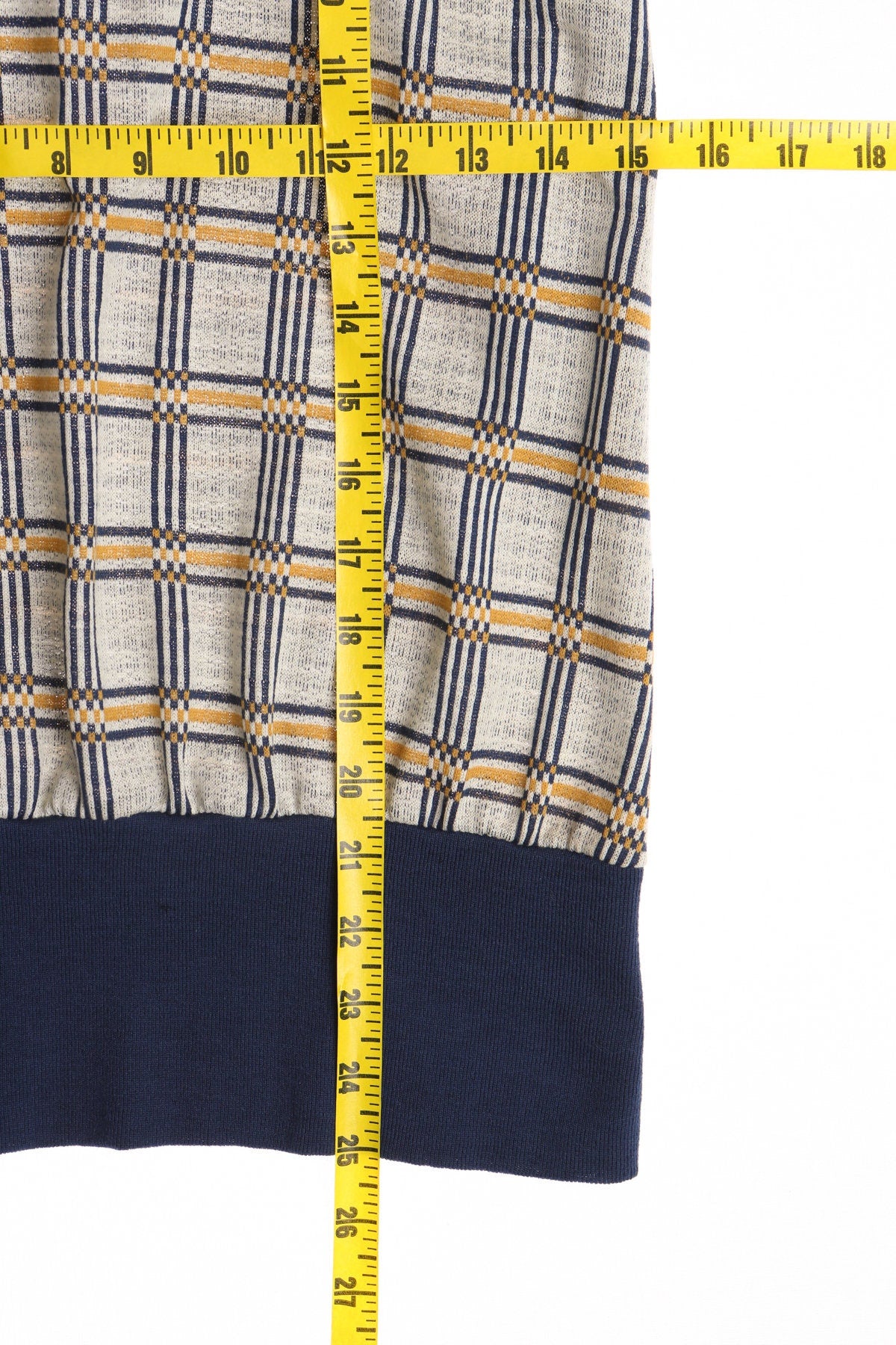 Levi's 70's Women Poly Plaid Top with Original Tag