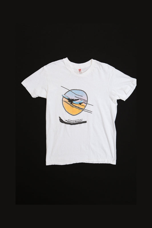 Aerolines Argentinas Vintage Graphic White T-shirt