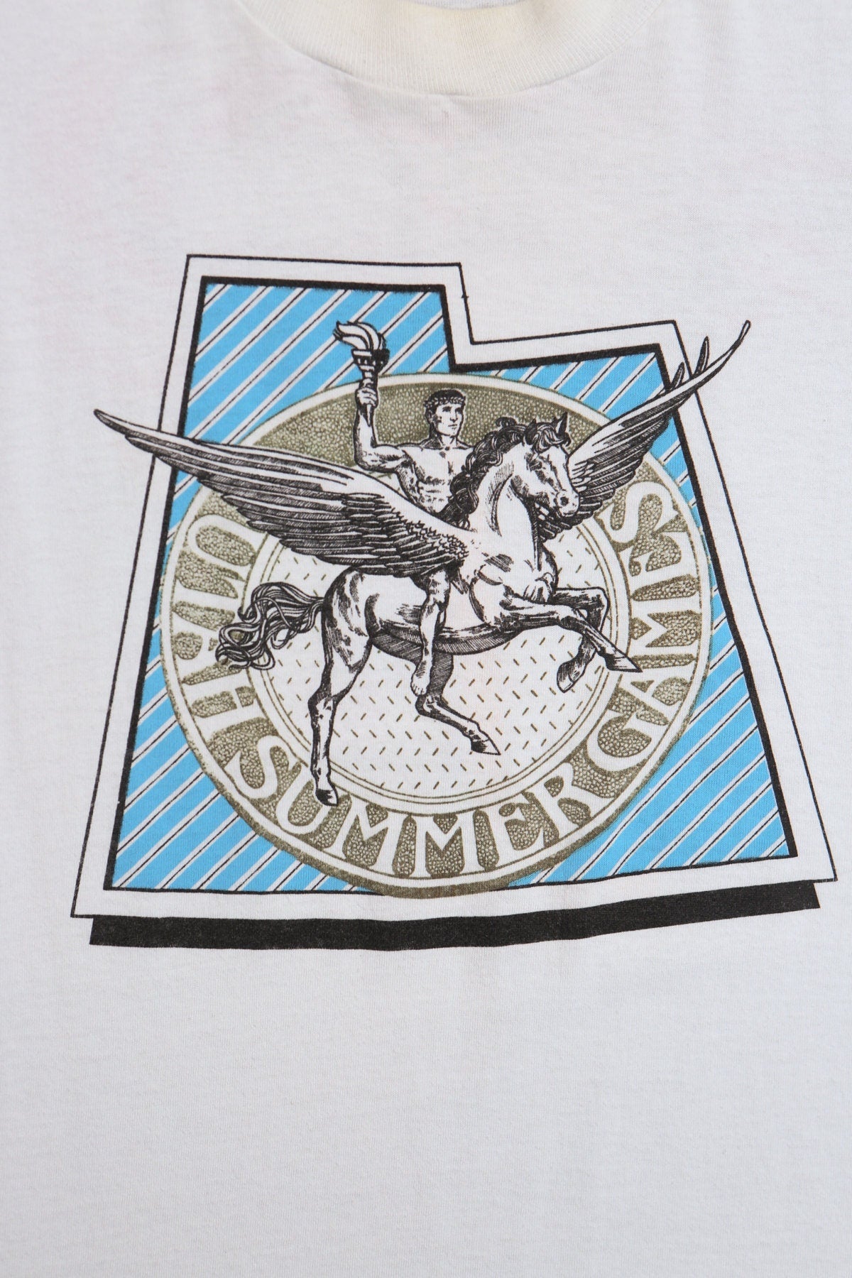 Utah Summer Games Vintage White Graphic T-shirt