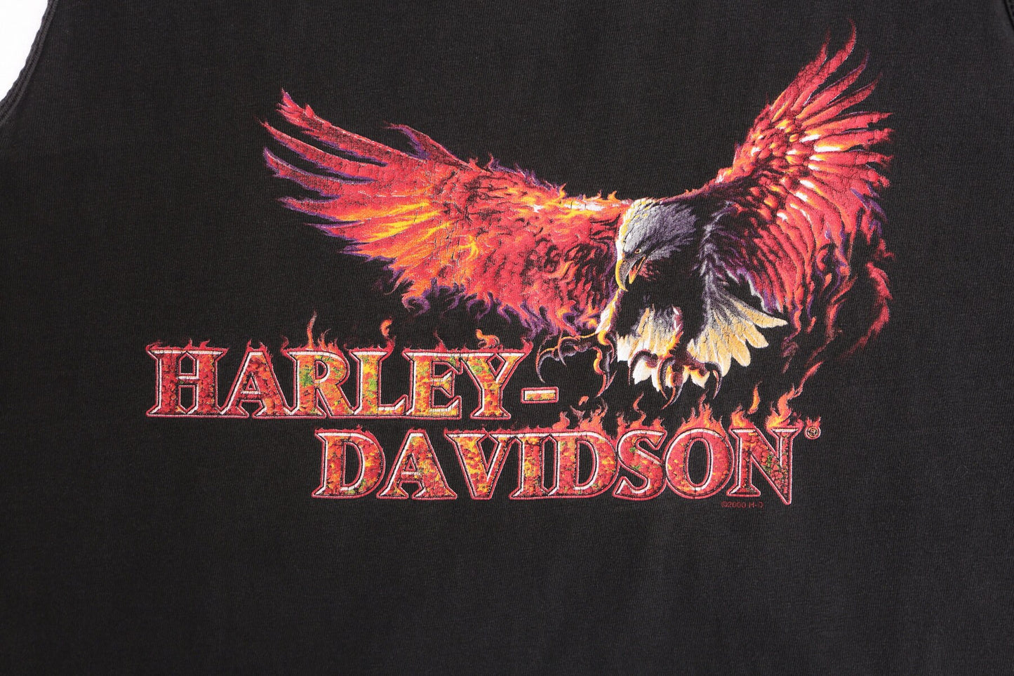 Harley Davidson Los Angeles California Black Graphic Tank Top