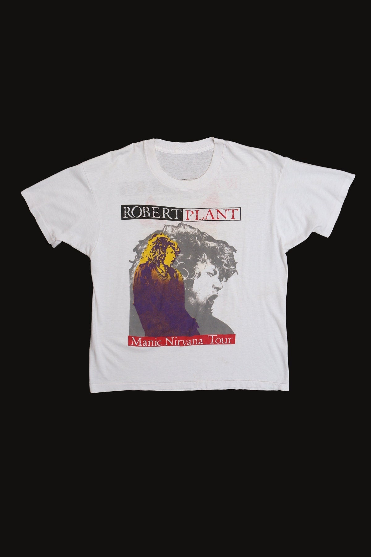 Robert Plant Manic Nirvana 1990 Tour Graphic t-shirt