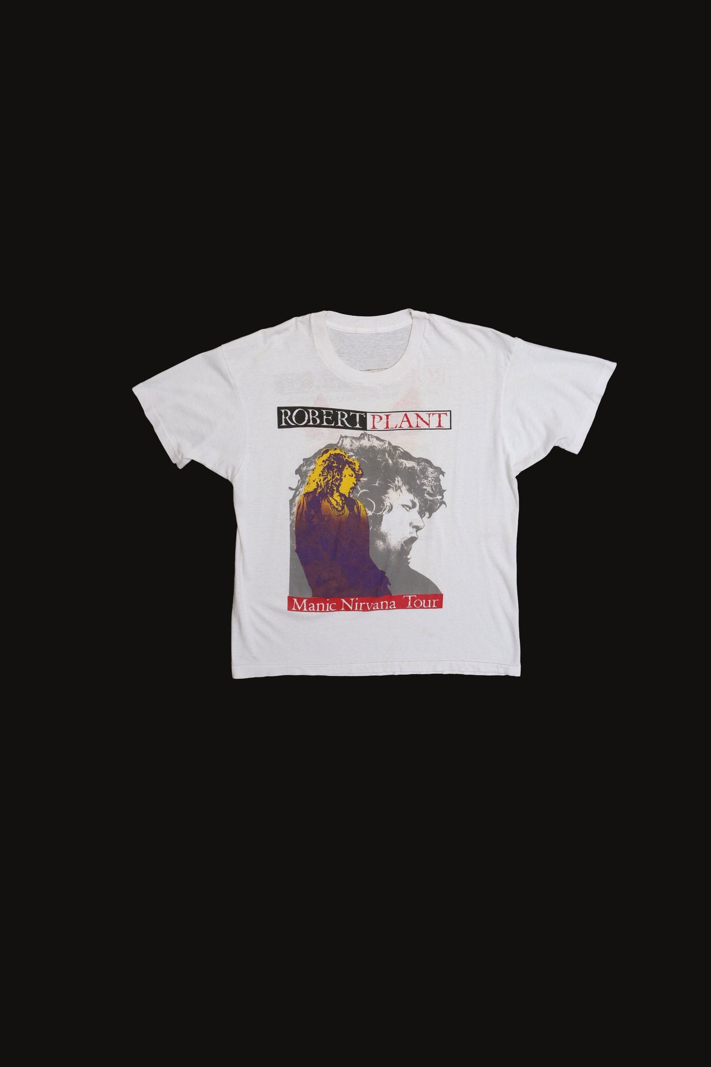 Robert Plant Manic Nirvana 1990 Tour Graphic t-shirt
