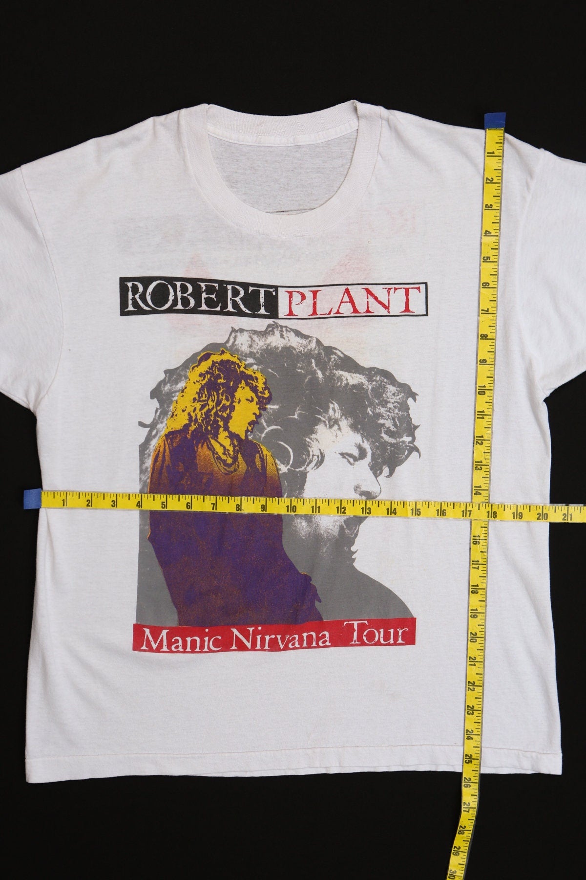 Robert Plant Manic Nirvana 1990 Tour Graphic t-shirt