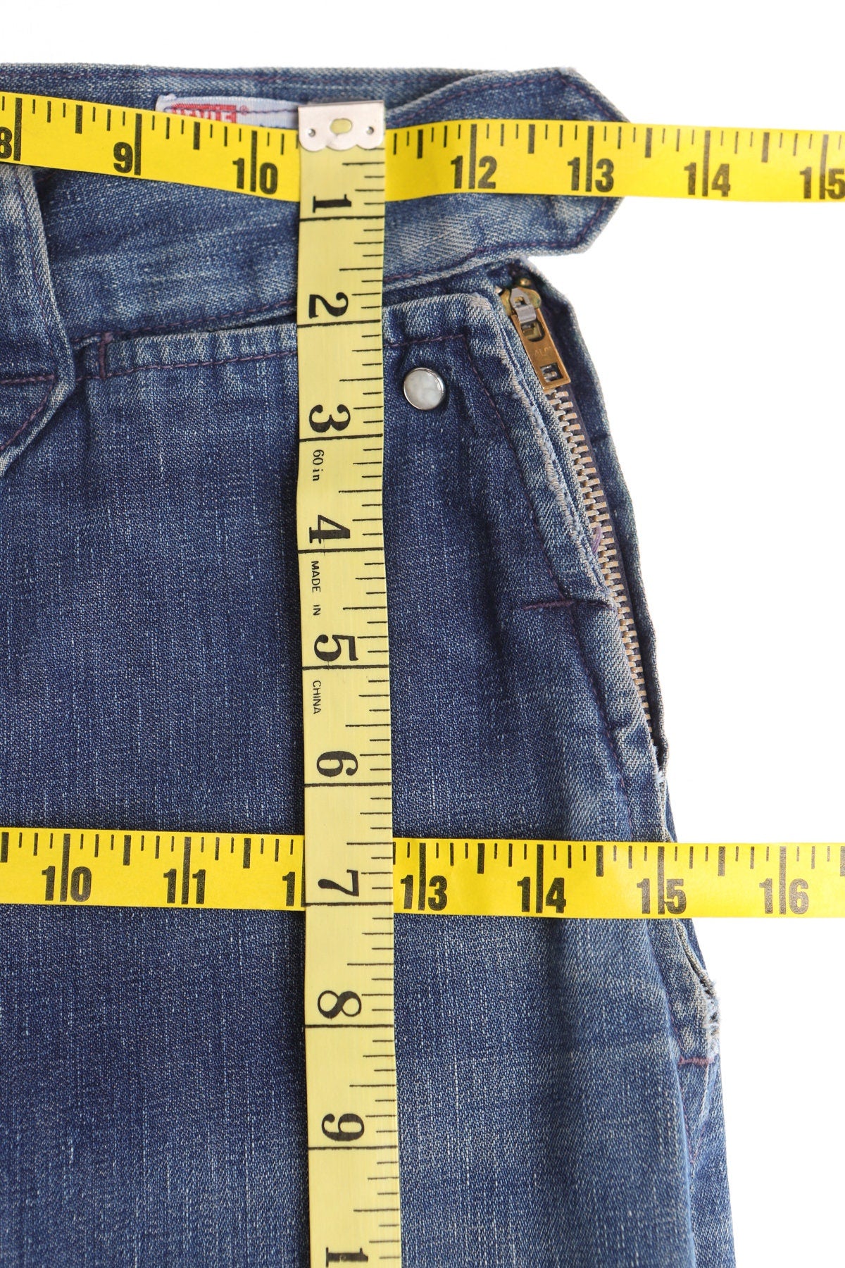 Vintage Women Levi's High Waist Blue Cotton Western Pants - Era ( 40's - 50's)