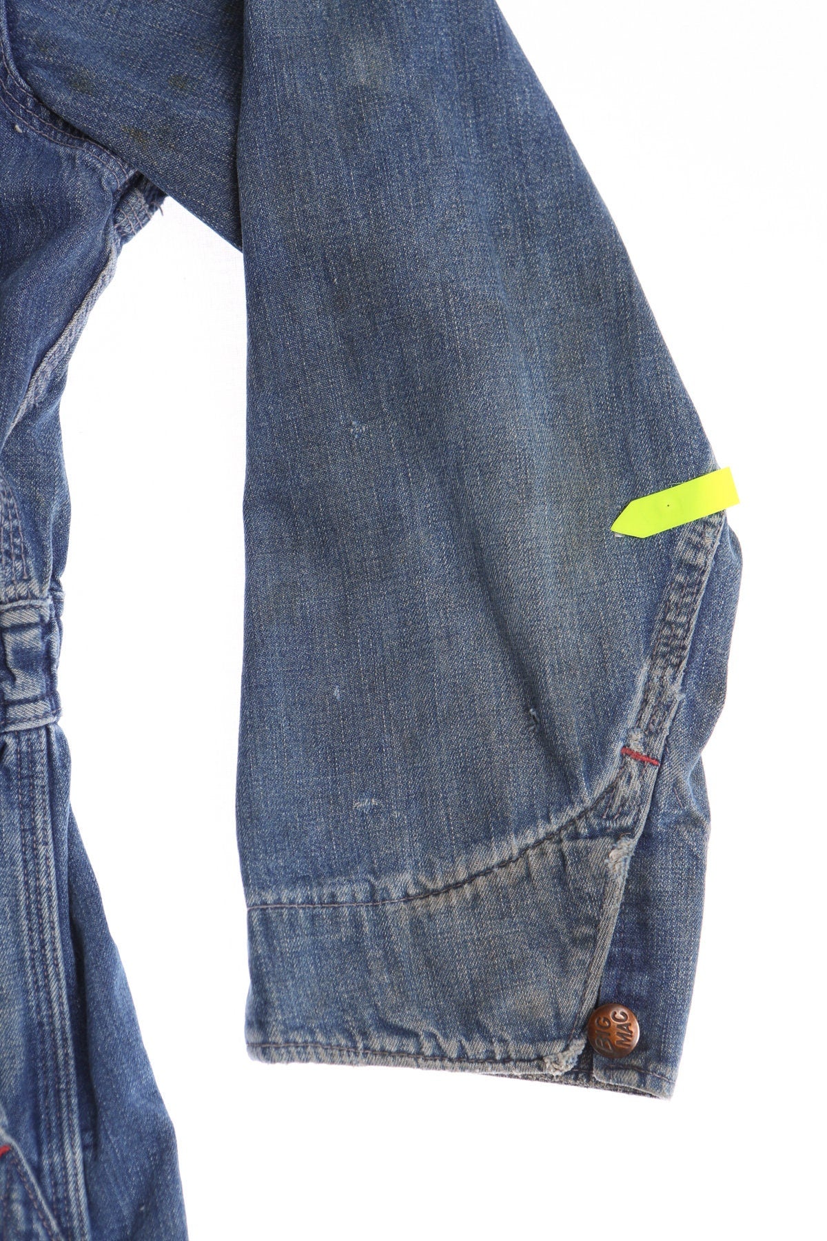 Vintage Big Mac Blue Men Work Jumpsuit