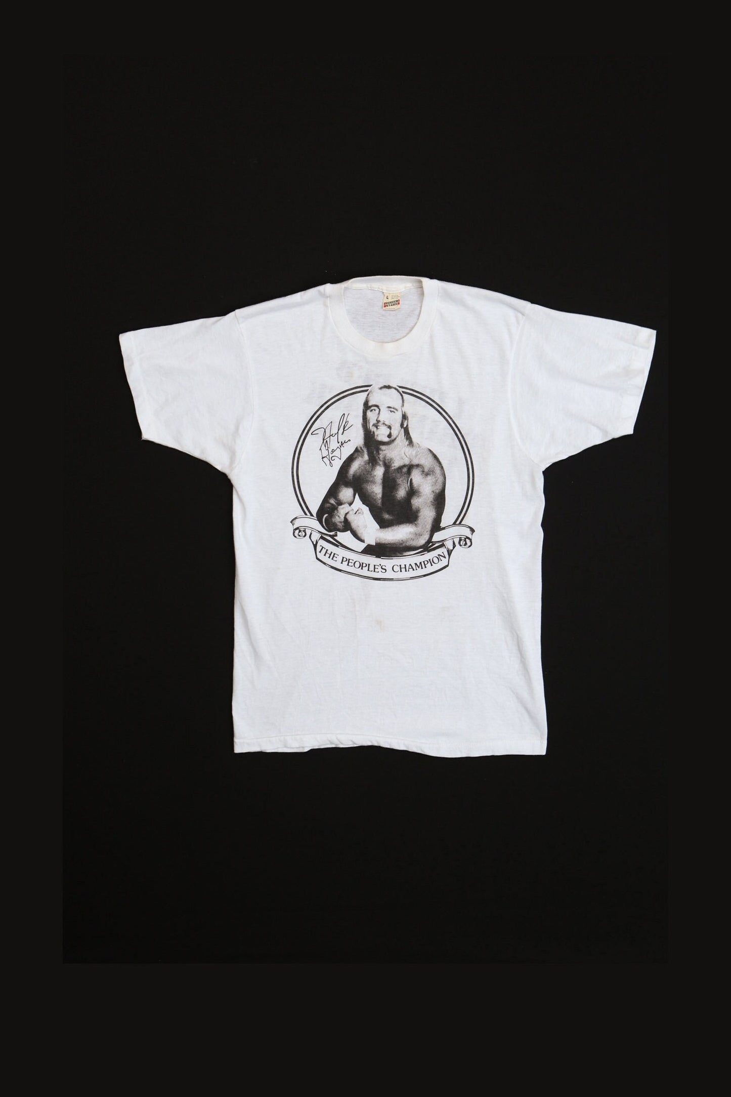 The People's Champion Hulk Hogan 80's White Graphic T-shirt - I helped Bring Back The Hulk!