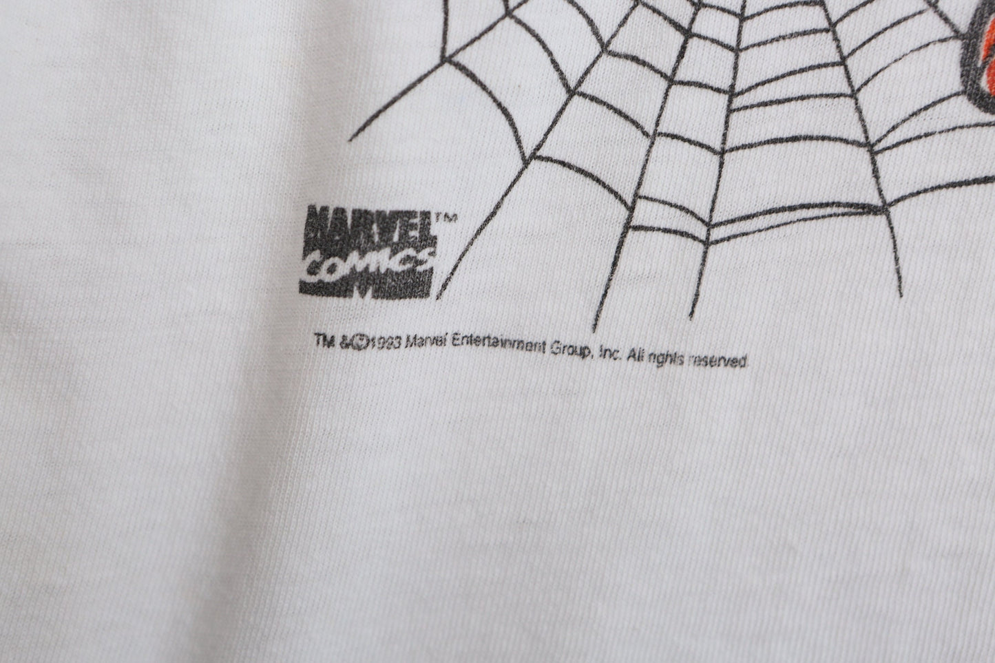Vintage Comics Spider Man White Graphic T-shirt