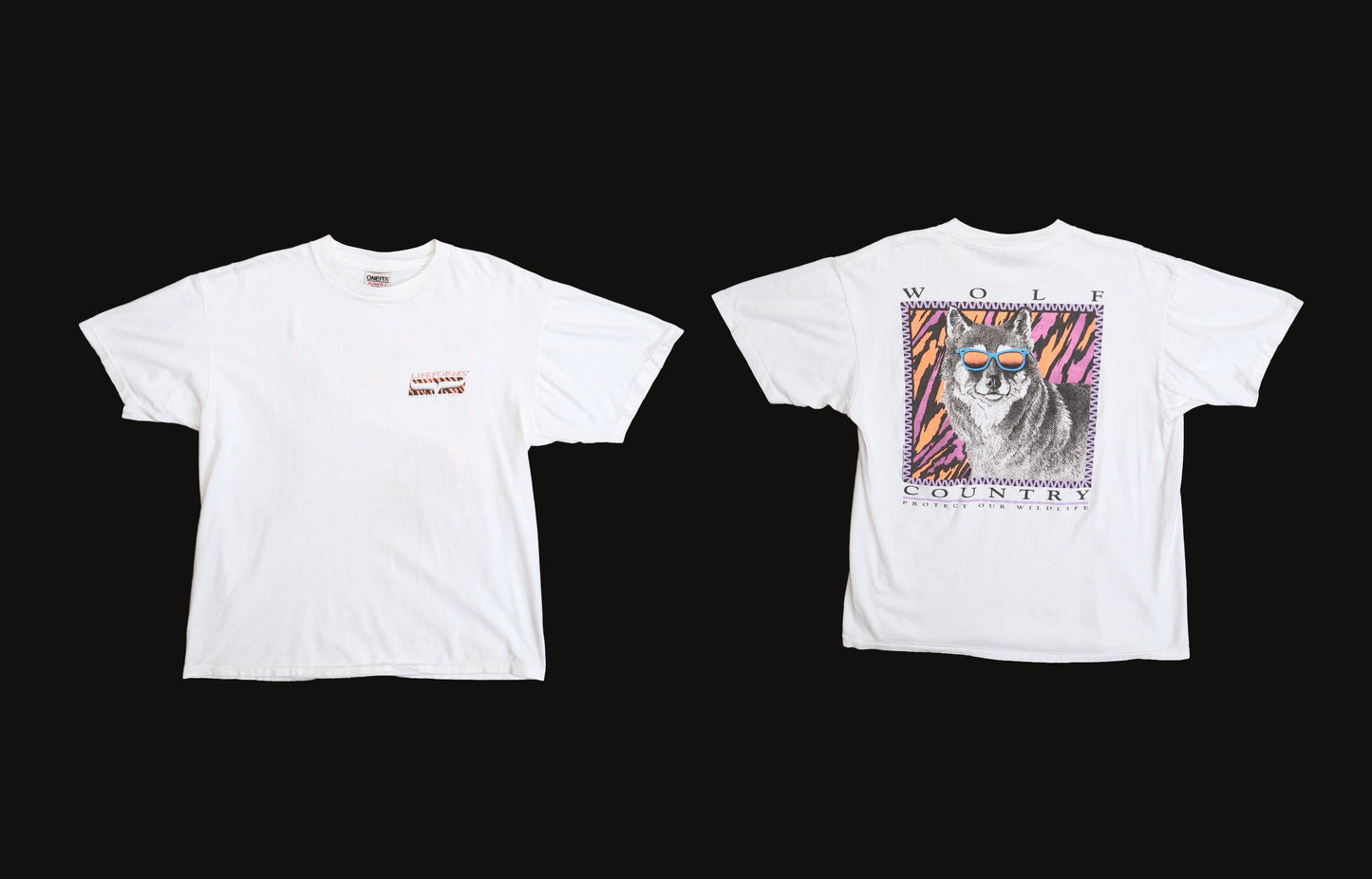 Wolf Country White Graphic T-shirt - Protect Our Wilderness By Life Forms International
