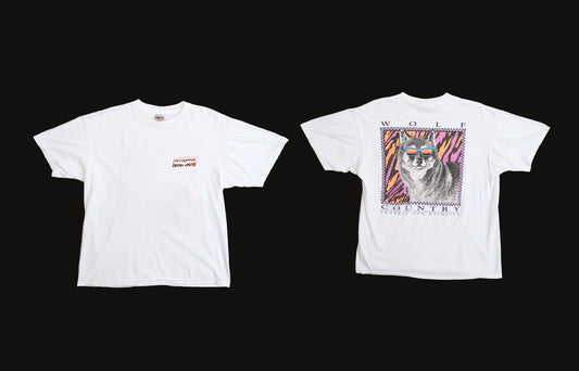 Wolf Country White Graphic T-shirt - Protect Our Wilderness By Life Forms International