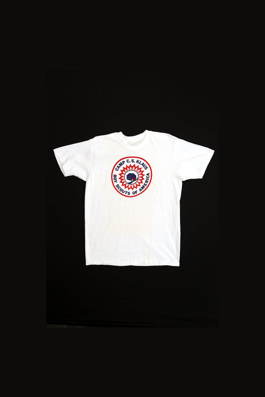 Vintage Boy Scouts White Graphic T-shirt