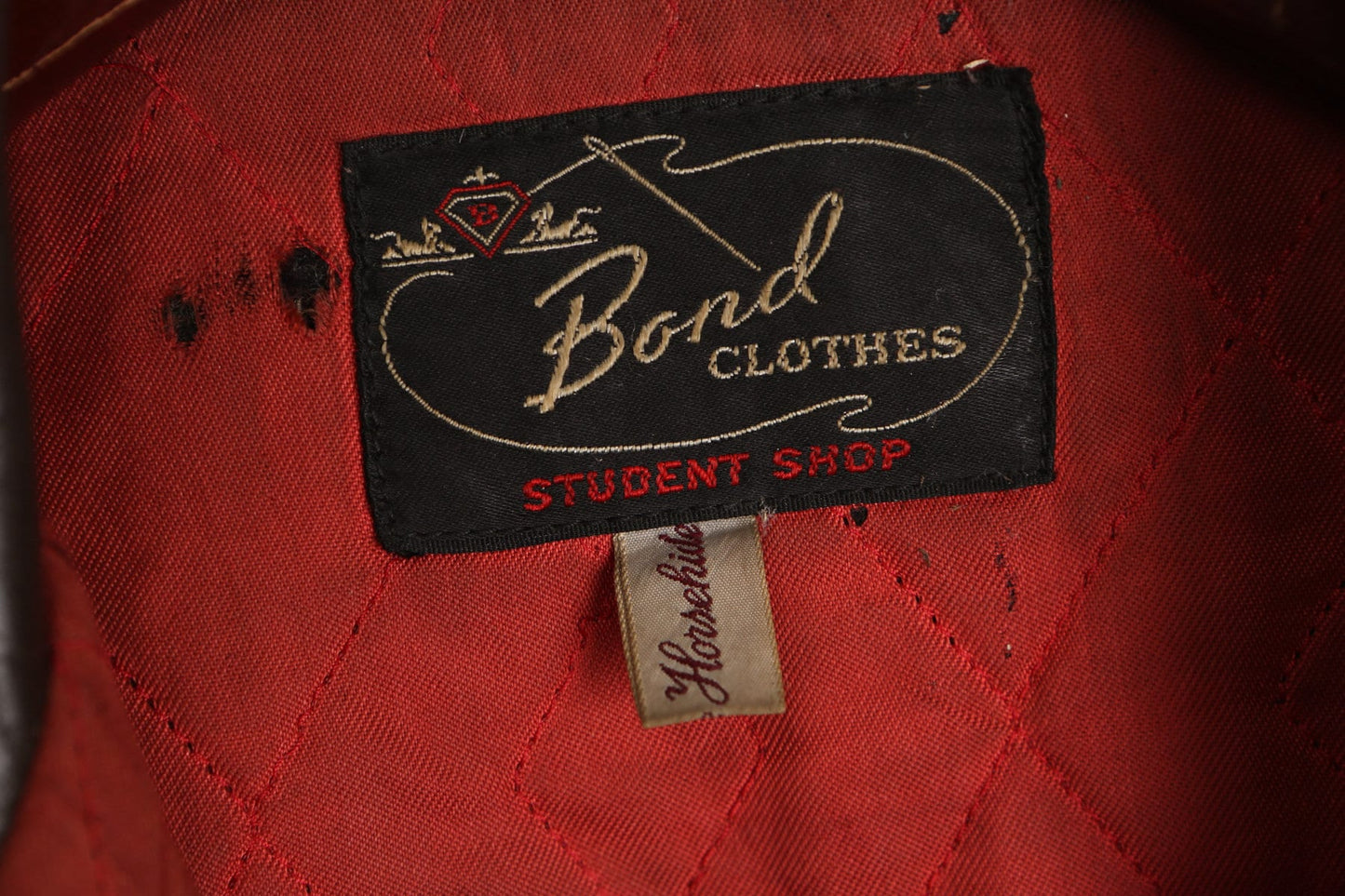 Bond Brothers Vintage Brown Leather Bomber Jacket - Era ( 40's - 50's )