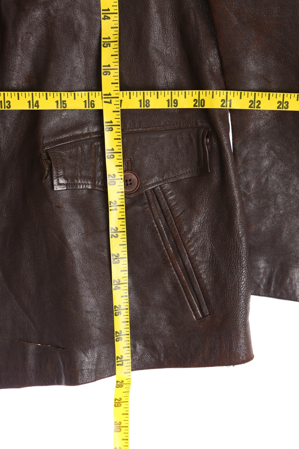 Good Companion British Vintage Men Brown Leather Coat - Era (40's - 50's)