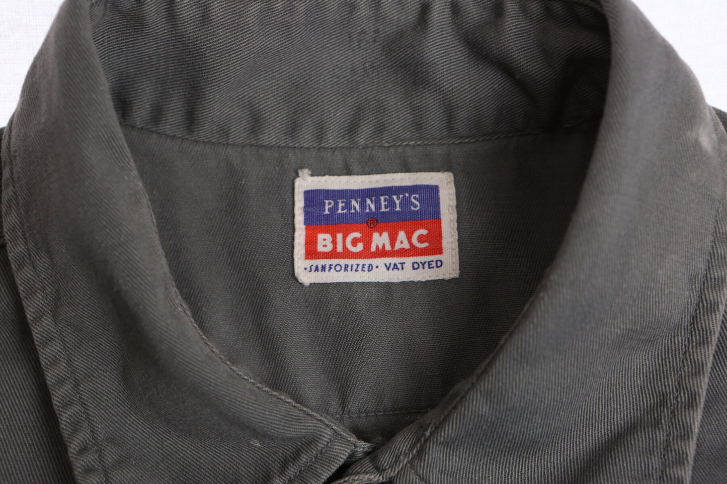 Big Man Vintage Men Work Long Sleeve Shirt - Era ( 50's - 60's )