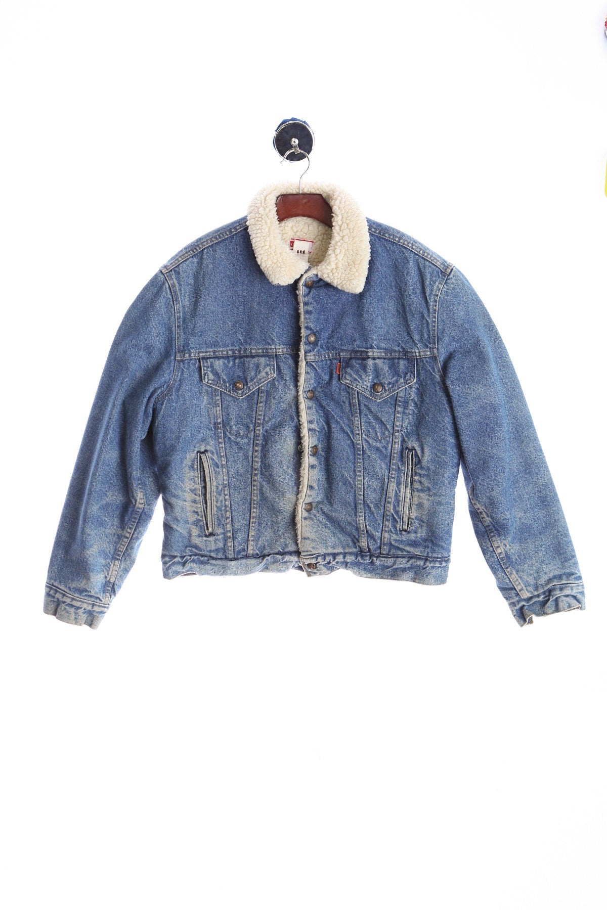 Vintage Levi's Denim Sherpa Jacket - Made in USA