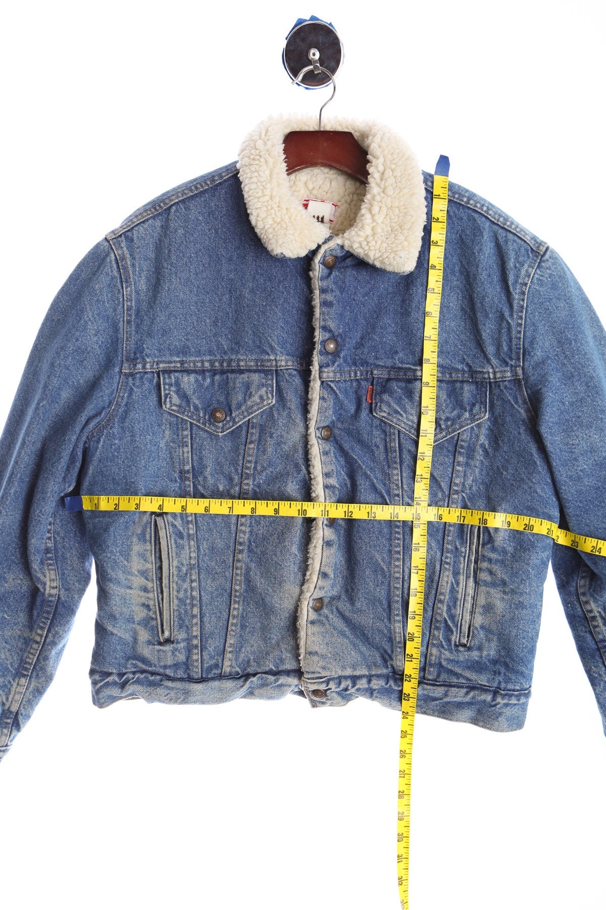 Vintage Levi's Denim Sherpa Jacket - Made in USA