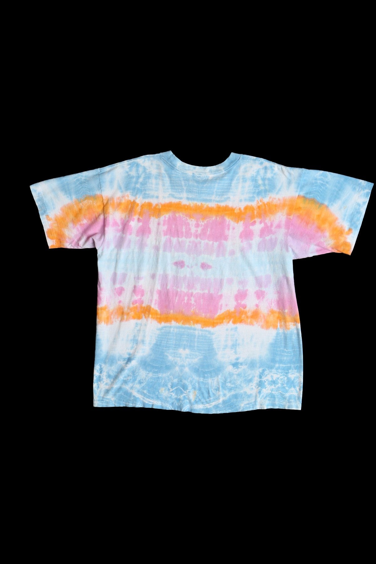 Vintage Tie Dye Graphic T-shirt - Dragon Knight Rider Print