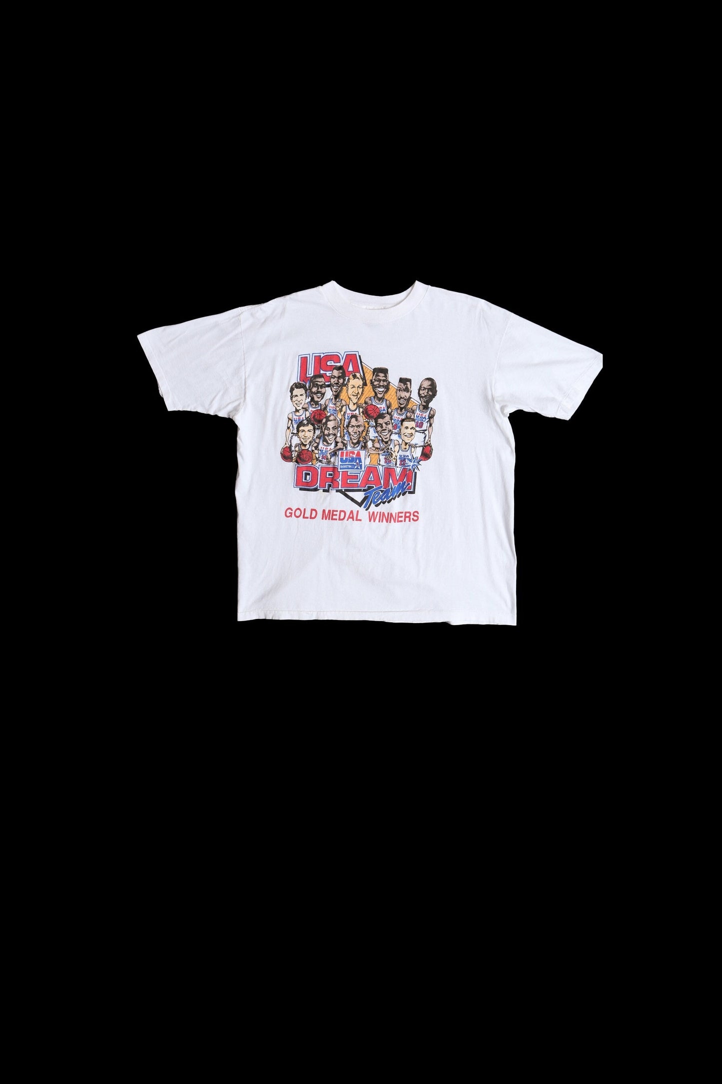 Vintage Basketball Graphic T-shirt - USA Dream Team Gold Medal Winners