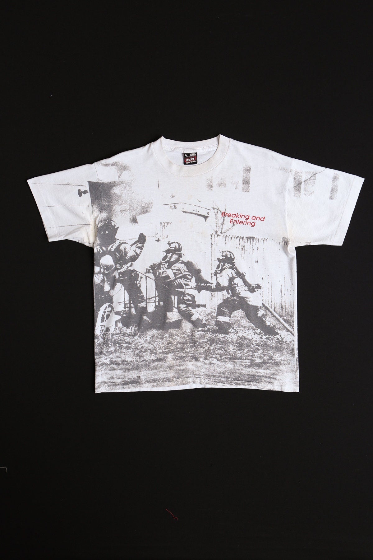 Fire Fighters White Graphic T-shirt - Braking and Entering